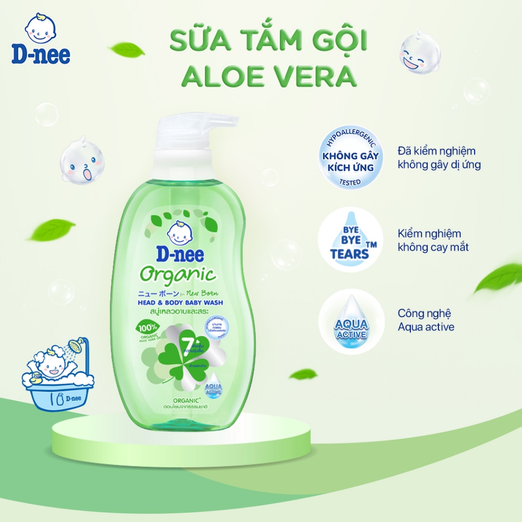 Sữa tắm gội D-nee cho trẻ sơ sinh dưới 3 tuổi giúp da mịn, tóc mượt 380ml - 4 Hương thơm