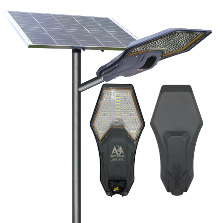 [1200W] Đèn Năng Lượng Mặt Trời Phi Thuyền, Ánh Sáng Trắng, Nhôm Đúc Nguyên Khối, Chiếu Sáng Đường Phố ABM SOLA