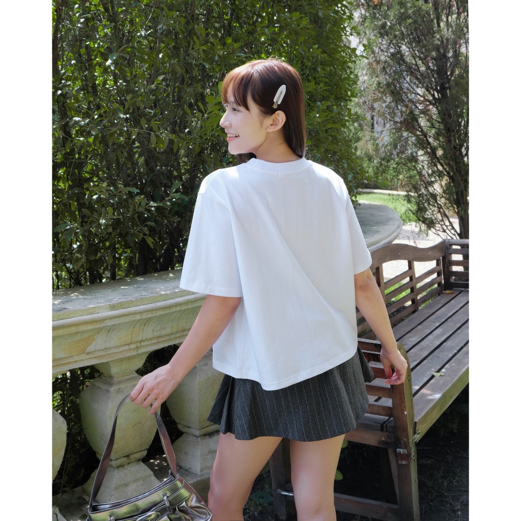 Áo Thun Nữ LIGKET Top In Họa Tiết Bướm Form Rộng Dễ Thương SECODEE