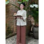Bộ Pháp Phục vải linen bột truyền thống,bộ lam đi chùa | Đồ Lam An Nhiên