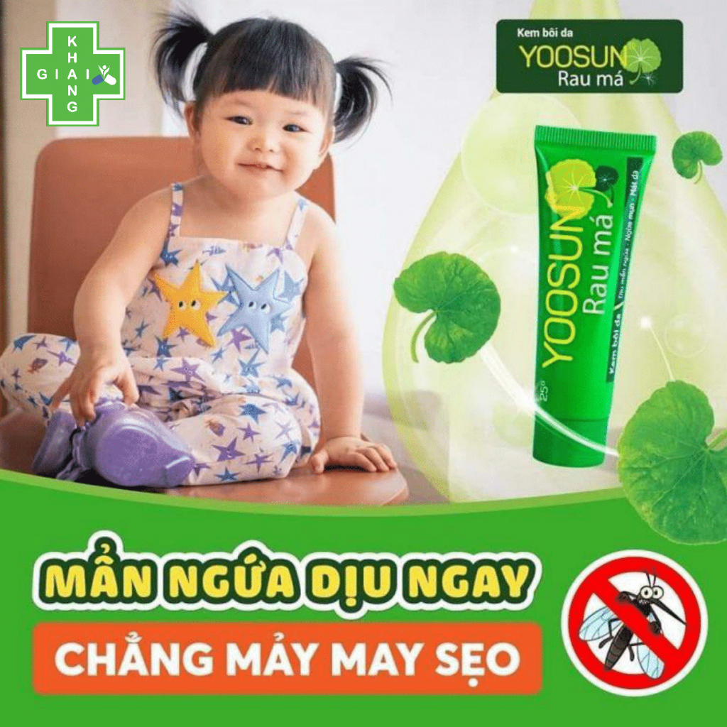 Kem bôi Yoosun rau má giúp dịu da, cải thiện các vấn đề về da: Mụn, chàm, viêm da và phỏng (Chai 25g)