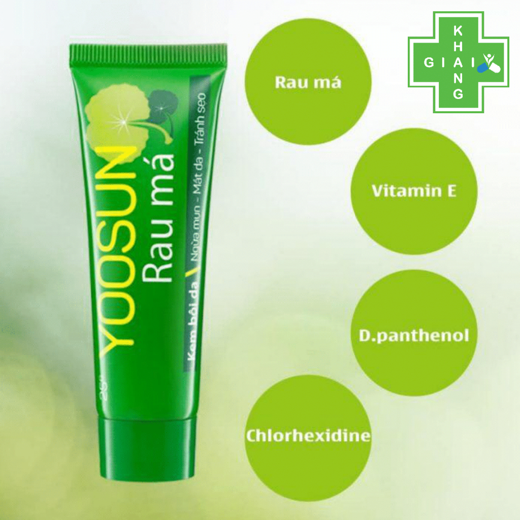 Kem bôi Yoosun rau má giúp dịu da, cải thiện các vấn đề về da: Mụn, chàm, viêm da và phỏng (Chai 25g)