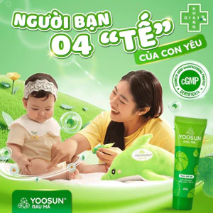 Kem bôi Yoosun rau má giúp dịu da, cải thiện các vấn đề về da: Mụn, chàm, viêm da và phỏng (Chai 25g)
