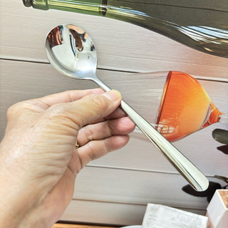 Thìa Inox 304 Gía Trị Cao Size 18cm Miệng Tròn Lòng Sâu Hàng Nhập (x18)Thép Không Rỉ Siêu Dày Đẹp