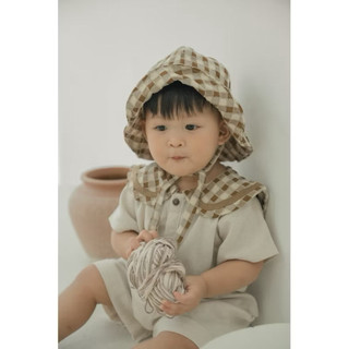 Set đồ bé trai phong cách vintage caro