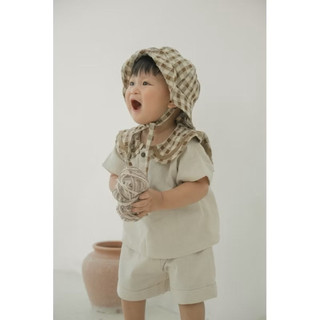 Set đồ bé trai phong cách vintage caro