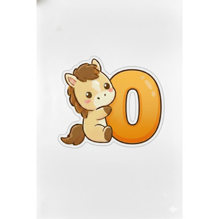 Móc khoá Ngựa (Pony) ôm chữ cái dễ thương