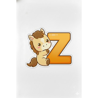 Móc khoá Ngựa (Pony) ôm chữ cái dễ thương