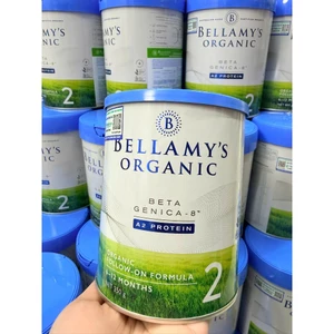 SỮA BELLAMY'S ORGANIC A2 PROTEIN BETA GENICA - 8, LON 800G ĐỦ SỐ 1,2,3,4
