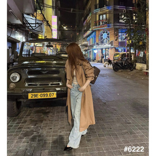 Quần Jean Xuông Xanh Nhạt Basic Chuẩn Miêu #6222