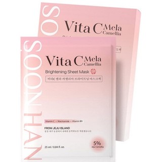 Mặt nạ Soon Han Vita C Mela Camellia Brightening Sheet Mask (1 hộp / 10 cái)