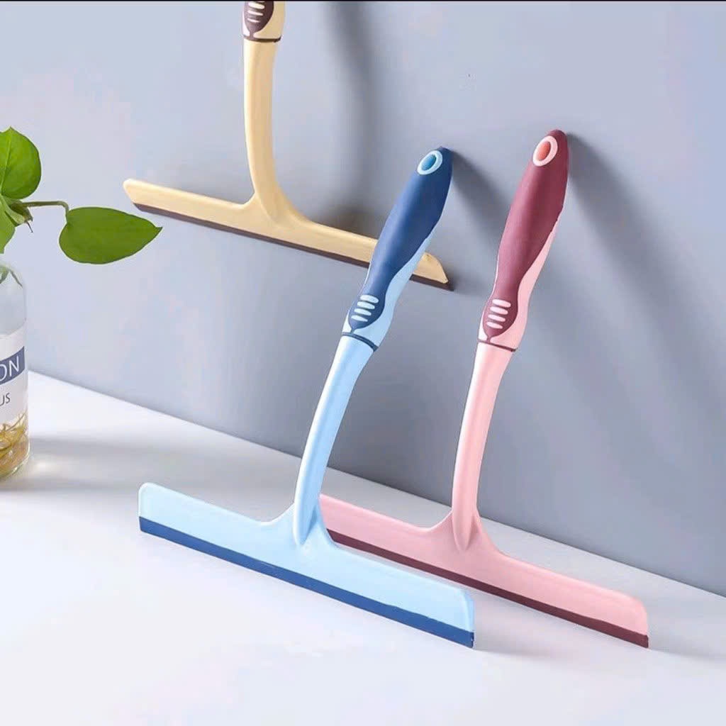 Cây Gạt Kính Gạt Nước Cầm Tay Đầu Cao Su Mềm – Gạt Sạch Kính, Gương, Nhà Tắm, Nhiều Màu Pastel