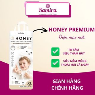 [KO QUÀ] Bỉm/Tã dán Honey Premium Tơ Tằm Mới Sợi Siêu Mềm Mỏng Và Thấm Hút Đủ Size Cho Bé
