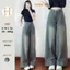 Quần jeans suông ống rộng Hari màu xanh hack dáng siêu xinh