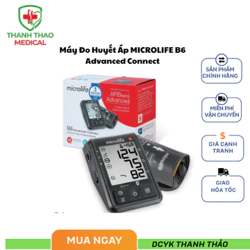 Máy Đo Huyết Áp MICROLIFE B6 Advanced Connect, Cảnh Báo Đột Quỵ, Đo Nhanh & Êm Ái, Kết Nối Bluetooth