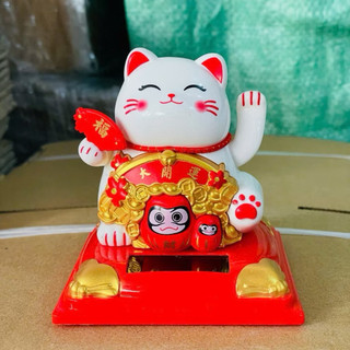 Mèo vẫy tay may mắn năng lượng ánh sáng mặt trời