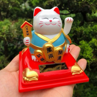 Mèo vẫy tay may mắn năng lượng ánh sáng mặt trời