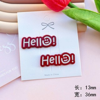 [SALE 20K] Set Charm Hello Kitty Đỏ Rượu Vang Baby Cute – Nơ Chấm Bi, Trái Tim, Sao & Hello - charm dễ thương hottrend