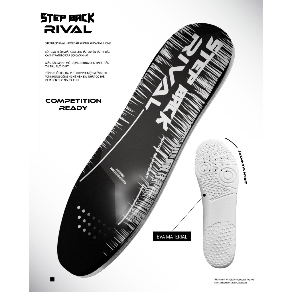 Lót giày bóng rổ Rival Stepback tăng hiệu suất & bảo vệ bàn chân cho baller