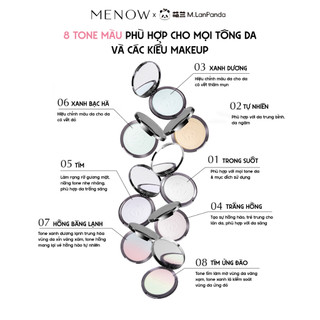 [Y333] Phấn Phủ MENOW x MENGLAN PANDA Velvet Mist Complexi - Phấn phủ gấu trúc
