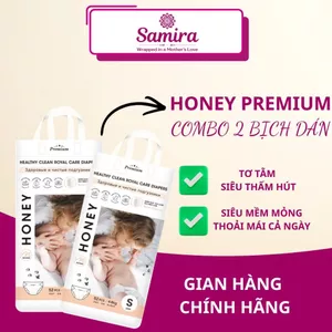 Tã Dán/Tã Quần Honey Premium Siêu Mềm Mịn, Thấm Hút Tốt Cho Bé Size NB-2XL