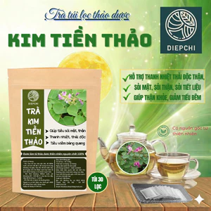 Trà Kim tiền thảo Râungô- DIỆP CHI- Hỗ trợ tiêu sỏi (thận, bàng quang),tiểu đêm,tiết niệu- Túi 40lọc