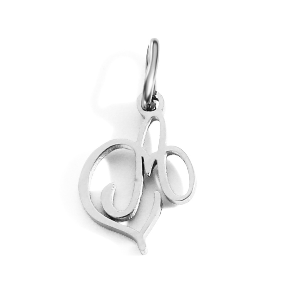 Mặt dây chuyền chữ cái phối trái tim nhỏ xinh thép không gỉ mạ vàng 14K MA3 BY ACCESSORIES