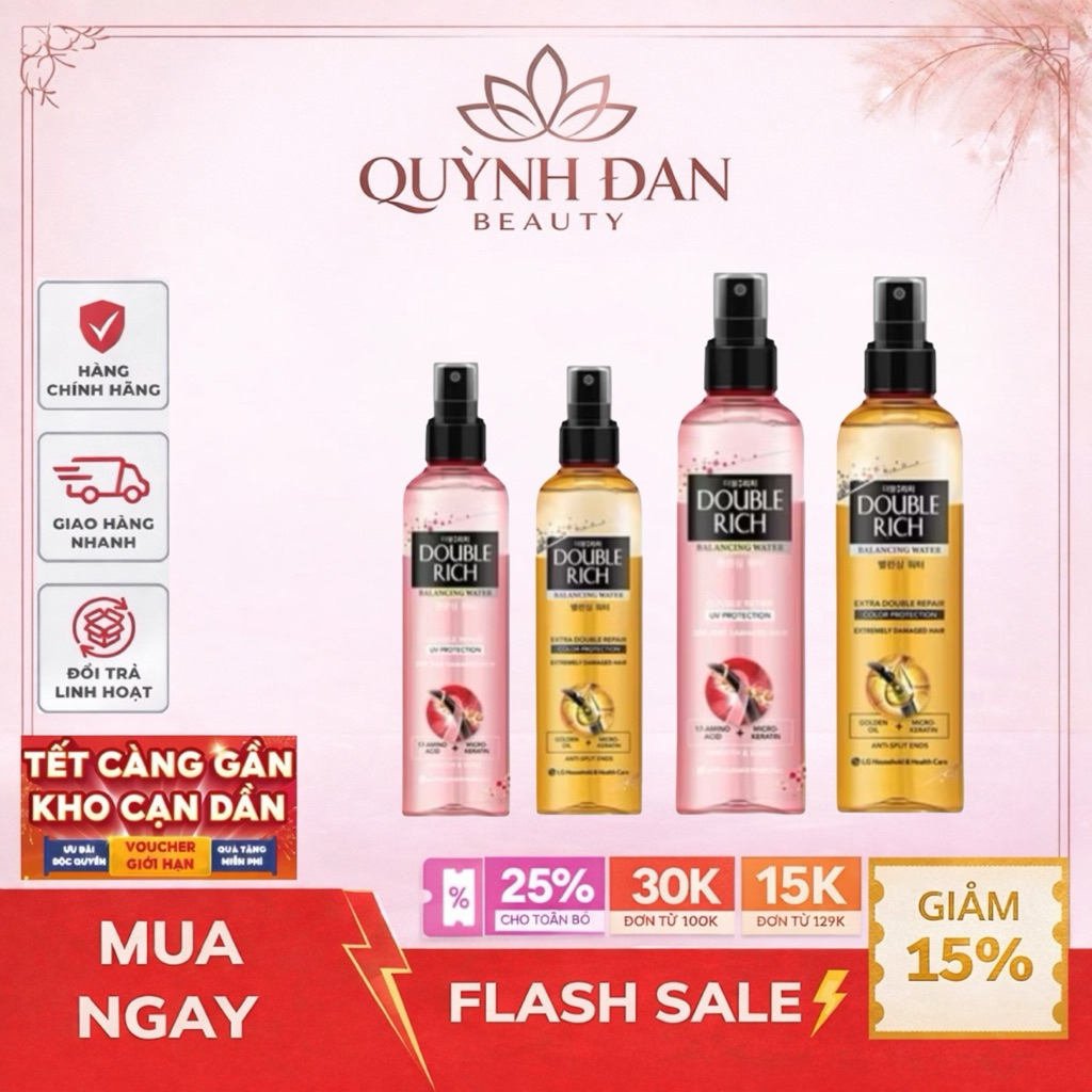 Nước Xịt Dưỡng Tóc Khô Xơ & Hư Tổn Double Rich 120ml , 250ml