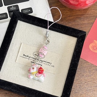 🧧Tết Bính Ngọ 🧧 Móc Khóa Ngựa May Mắn Cute Đính Hạt – Charm Ngụa Tài Lộc Mini Treo Điện Thoại, Balo, Chìa Khóa, Túi Xách