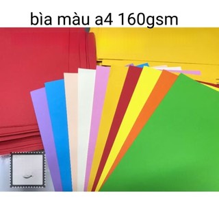 5 bìa kraft 250 gsm, bìa kraft nâu dày 2mm, bìa màu 160gsm, bìa đen trắng....làm thiệp, trang trí Scrapbook, Lovebox