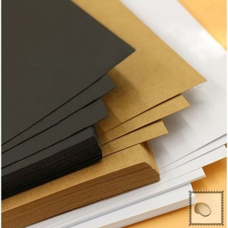 5 bìa kraft 250 gsm, bìa kraft nâu dày 2mm, bìa màu 160gsm, bìa đen trắng....làm thiệp, trang trí Scrapbook, Lovebox