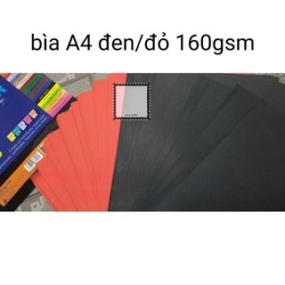 5 tờ giấy bìa Kraft nâu 250 gsm cỡ A4, bìa màu 160 gsm, bìa màu 80 gsm... làm thiệp, scrapbook, lovebox...