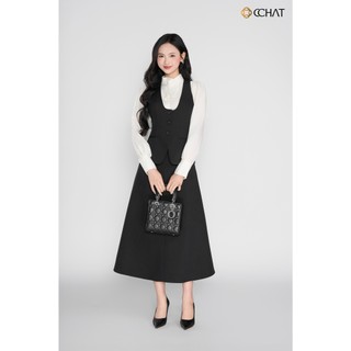 Set Đồ Nữ 𝐂𝐂𝐇𝐀𝐓 Gile Dáng Ôm Xòe Nura Chất Liệu Tuytsi Cao Cấp 25BDS2011XT