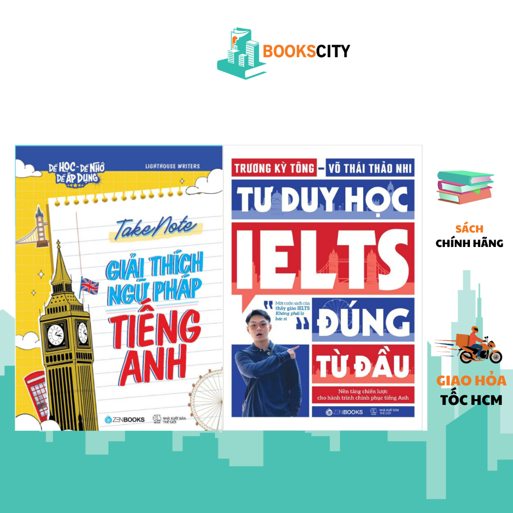 Sách -Tư Duy Học IELTS Đúng Từ Đầu +TakeNote Giải thích Ngữ pháp tiếng Anh (Lẻ tùy chọn)