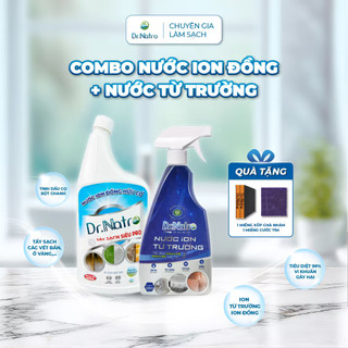 Combo 2 Chai ( Nước ion đồng hữu cơ và nước ion từ trường tẩy đa năng ) Mua 2 tặng 3