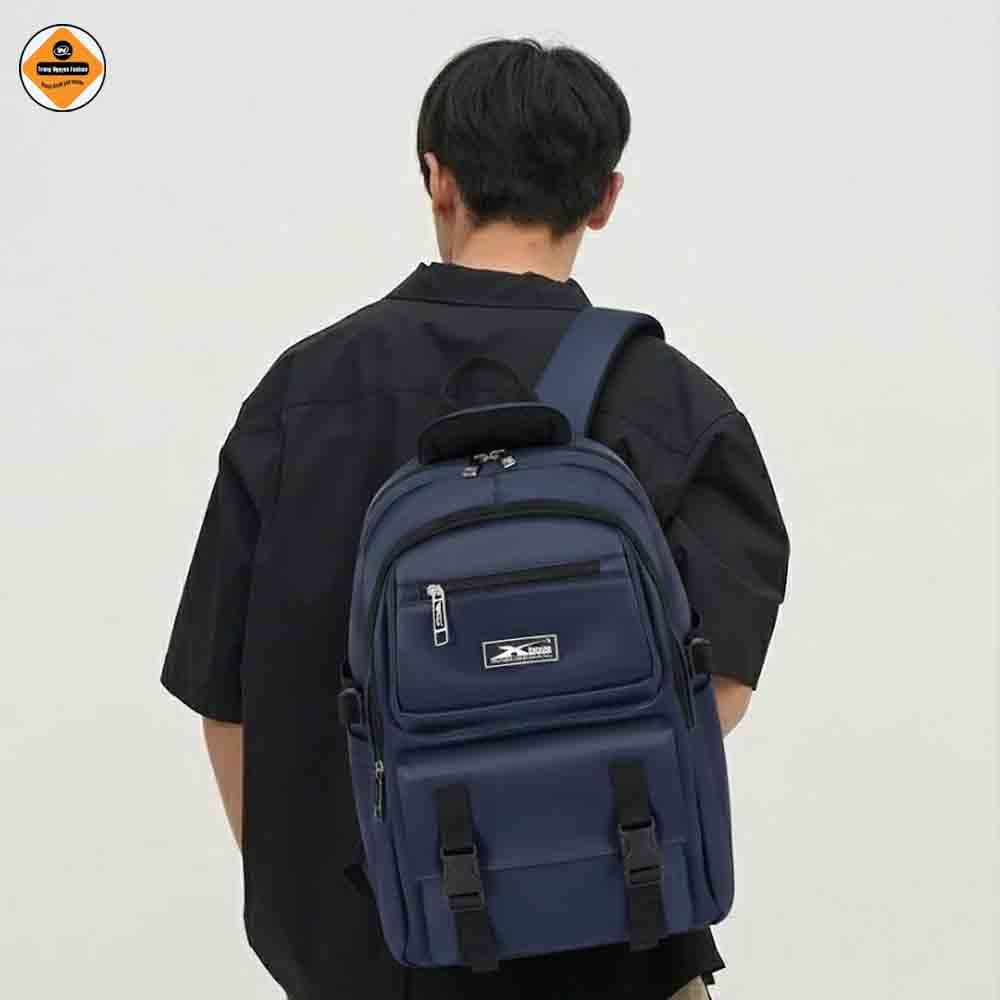 Balo Đi Học Xbags DARK BLUE XB 3202 Chống Nước - Balo Cho Cấp 2, Cấp 3 Siêu Bền, Nhiều Ngăn Chứa, Đựng Laptop 15.6 Inch!