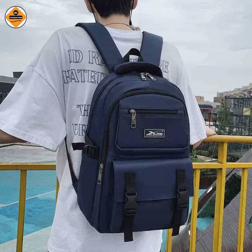 Balo Đi Học Xbags DARK BLUE XB 3202 Chống Nước - Balo Cho Cấp 2, Cấp 3 Siêu Bền, Nhiều Ngăn Chứa, Đựng Laptop 15.6 Inch!