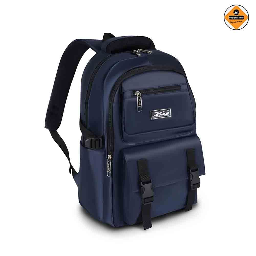 Balo Đi Học Xbags DARK BLUE XB 3202 Chống Nước - Balo Cho Cấp 2, Cấp 3 Siêu Bền, Nhiều Ngăn Chứa, Đựng Laptop 15.6 Inch!