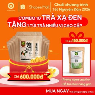[TẶNG QUÀ TẾT] Combo 10 Túi Trà Xạ Đen Sunbeleaf 25 Gói - Thanh Lọc Cơ Thể, Bảo Vệ Gan Và Hỗ Trợ Chức Năng Gan