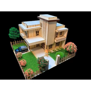 Mô hình biệt thự làm bằng tăm tre - ND03