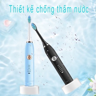 Bàn Chải Điện Đánh Răng Tự Động 5 Chế Độ, Đánh Răng, Đánh Bóng, Làm Trắng Và Chăm Sóc Răng Toàn Diện Bảo