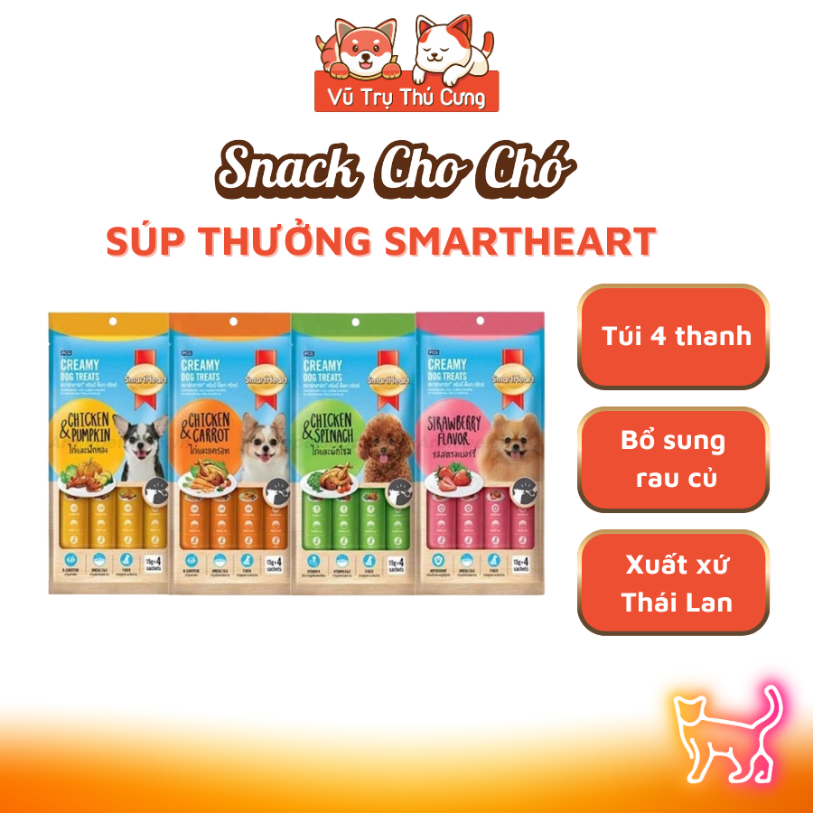 Súp thưởng cho Chó SmartHeart Creamy Thái Lan