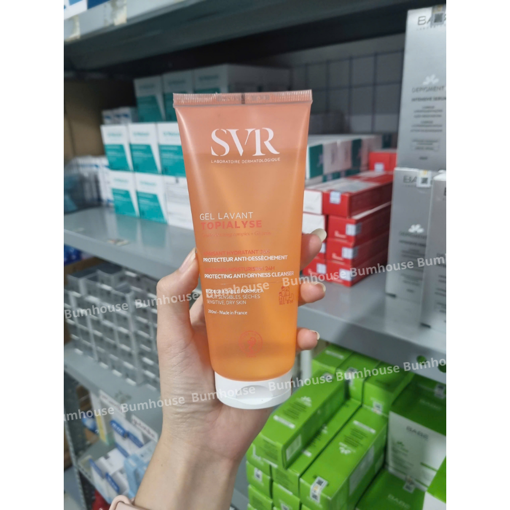 Gel Rửa Mặt SVR Topialyse Gel Lavant Không Xà Phòng 200ml/400ml Dành cho da khô, da thường
