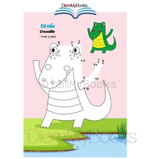 Sách - Tô Màu Phát Triển Trí Thông Minh - Phiên bản song ngữ Việt-Anh - Dành cho trẻ từ 2-6 tuổi (Túi 8 quyển)