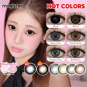 Magister 1 cặp (2 lens) Kính áp tròng 14.0/14.5/16.0mm | Dùng 6 tháng | Tự nhiên–Dễ đeo–Tặng khay đựng | Lens Hàn Quốc