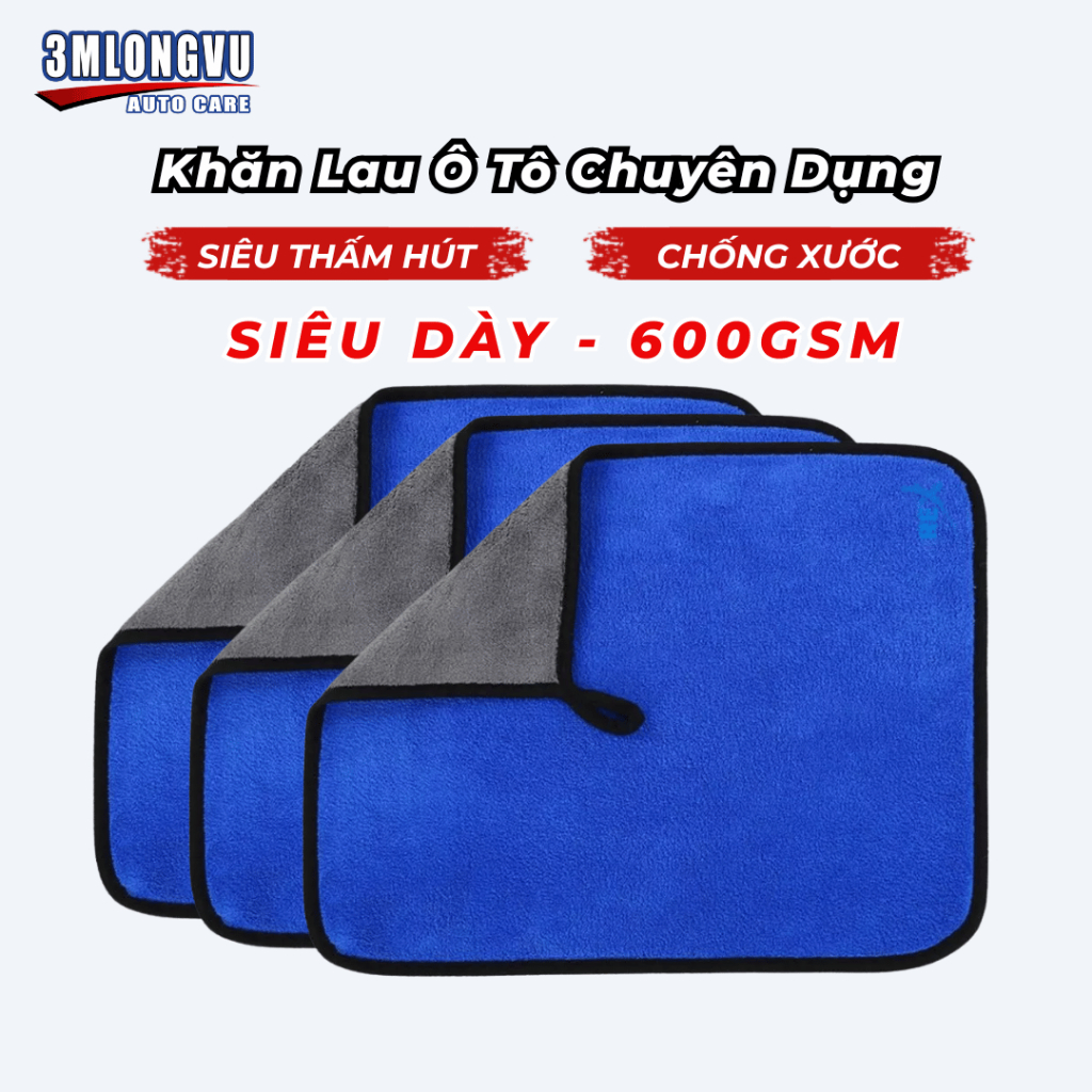 Khăn Lau Ô Tô 3m - Hình ảnh thực tế