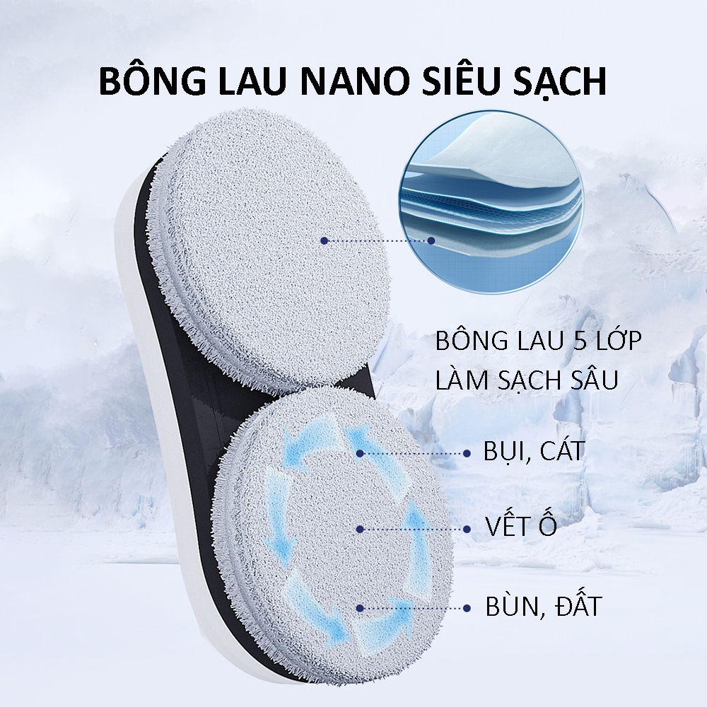 Robot Lau Kính Tự Động, Máy Lau Kính Tự Động, Lực Hút 5600PA Phù Hợp Với Nhiều Loại Bề Mặt Kính