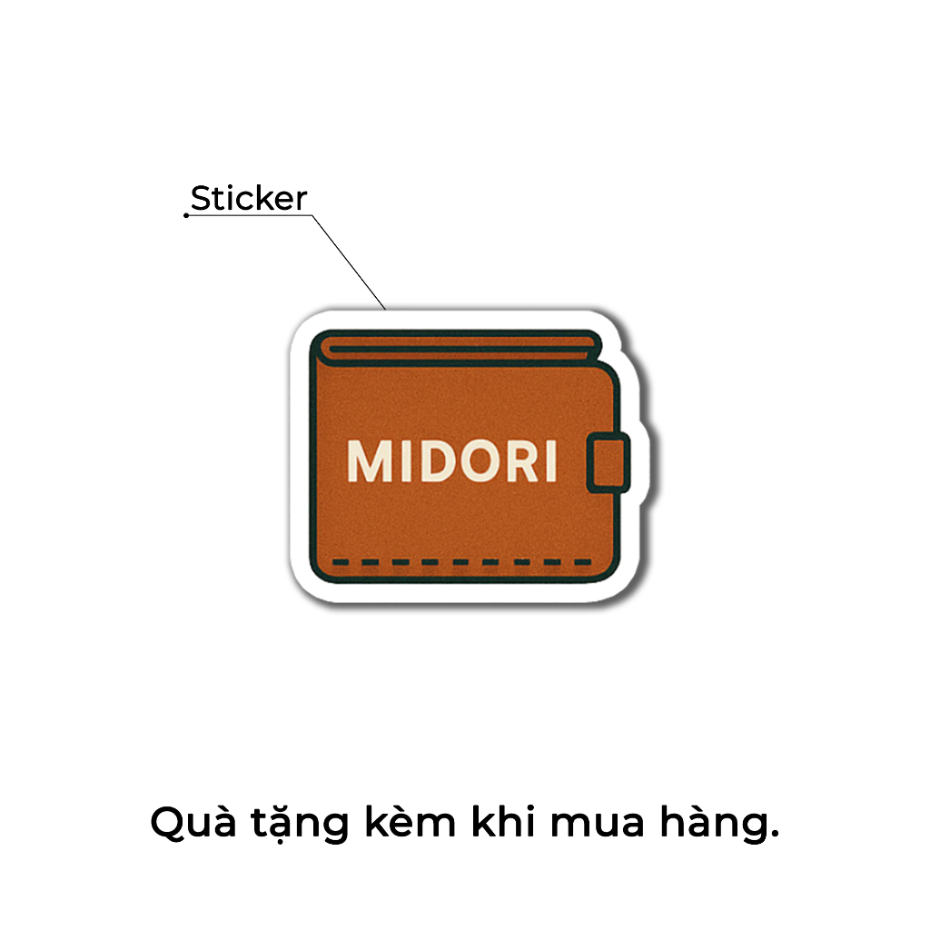 Sticker Dán Hình Ví Balo Túi Xách Áo Thun Trang Trí Nam Nữ Thương Hiệu M MIDORI