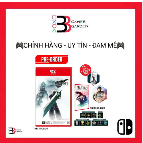 GAME NINTENDO SWITCH 2 FINAL FANTASY VII REMAKE INTERGRADE (FFVII ...