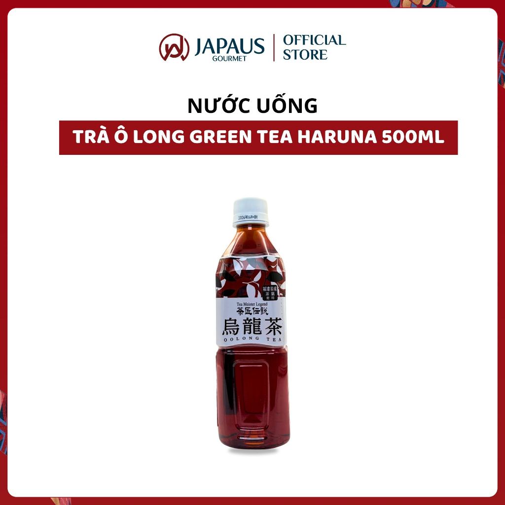 Nước uống trà Haruna 500ml - Oolong đen / Trà xanh / Oolong green